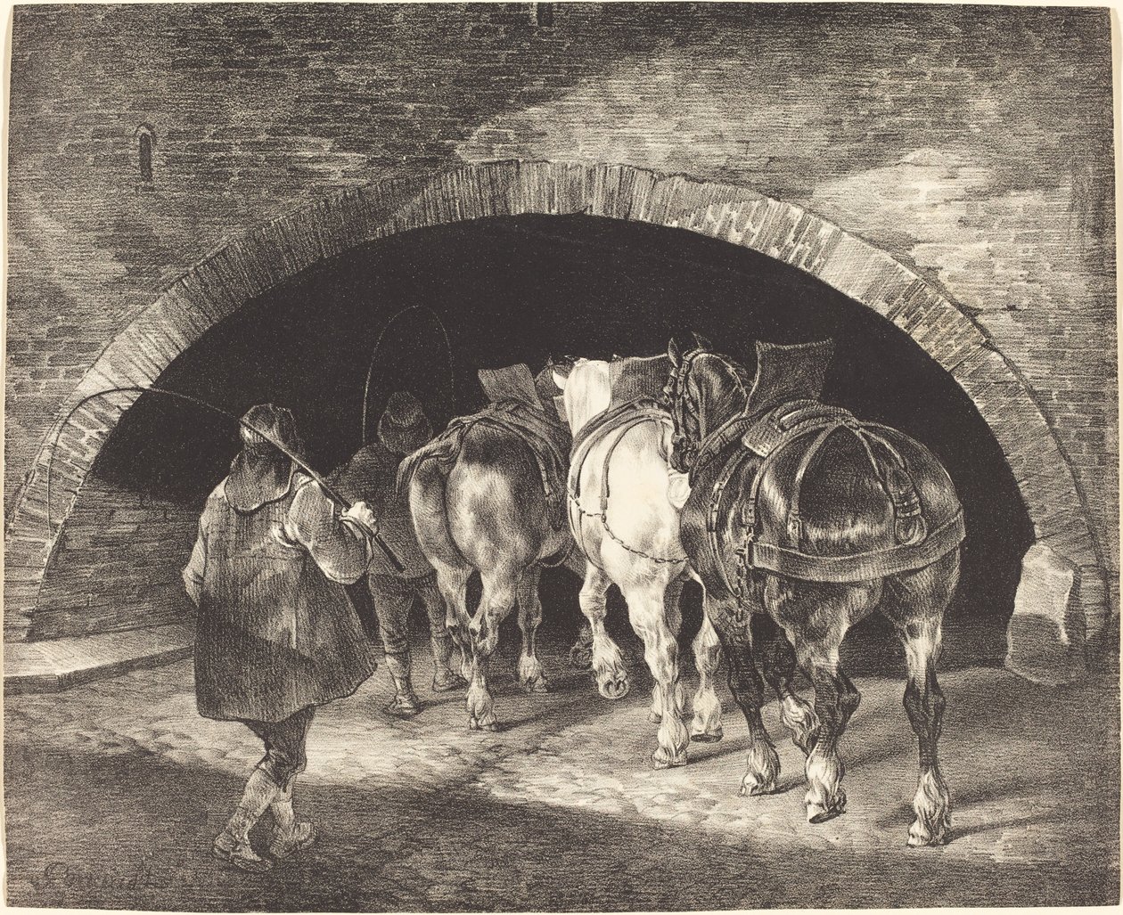 Adelphi Wharf tekijältä Theodore Gericault