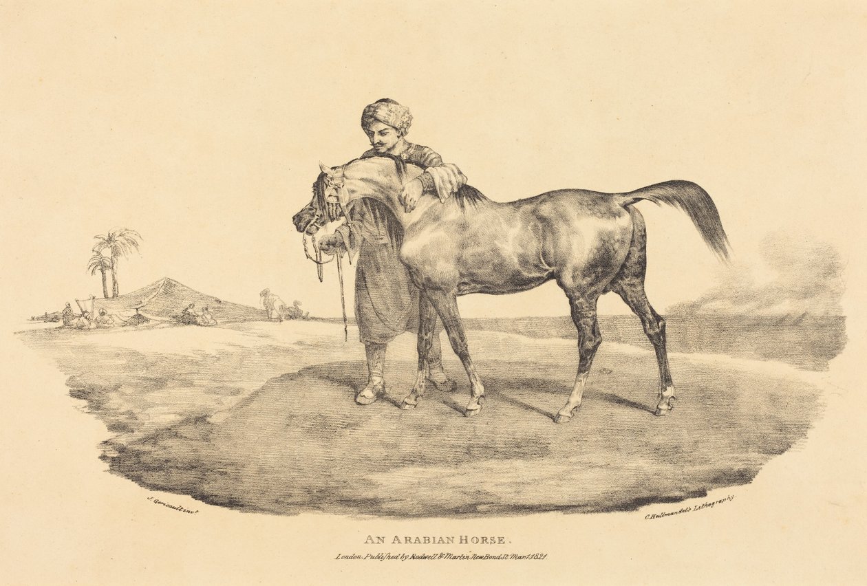 Arabialainen hevonen tekijältä Theodore Gericault