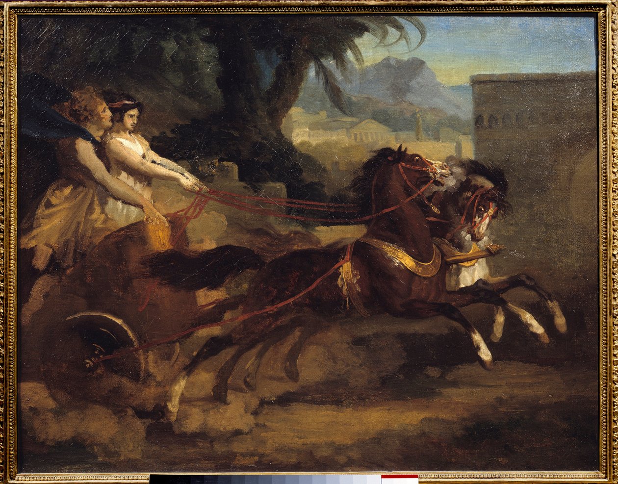 Muinainen tankkikilpailu Theodore Gericaultin (1791-1824) maalaus 1808 koko 0,63x0,79 m Rouen, Musee des Beaux Arts tekijältä Theodore Gericault