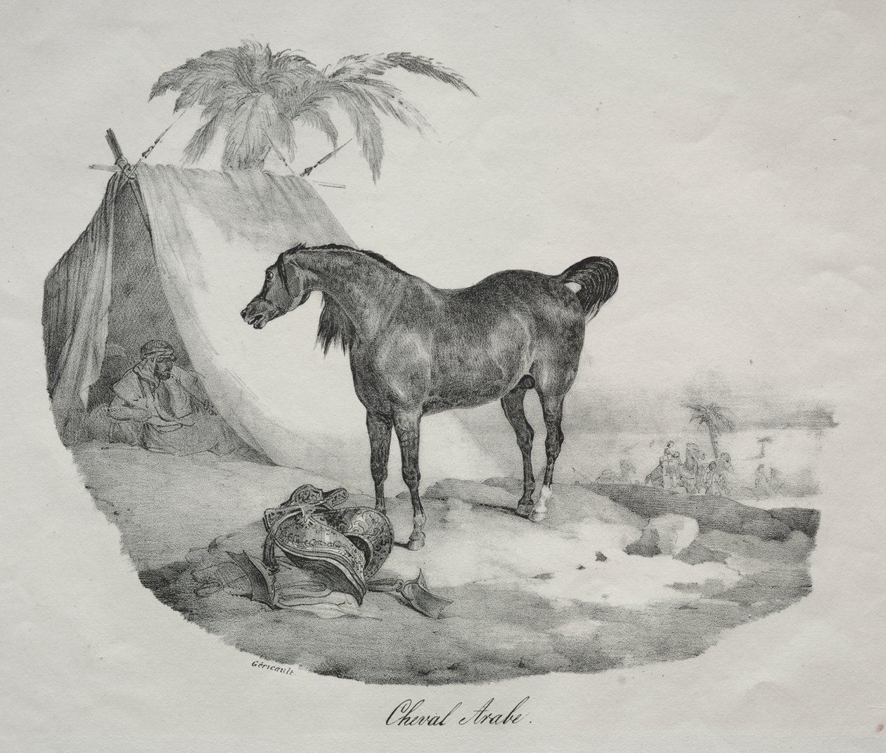Arabi hevonen tekijältä Theodore Gericault