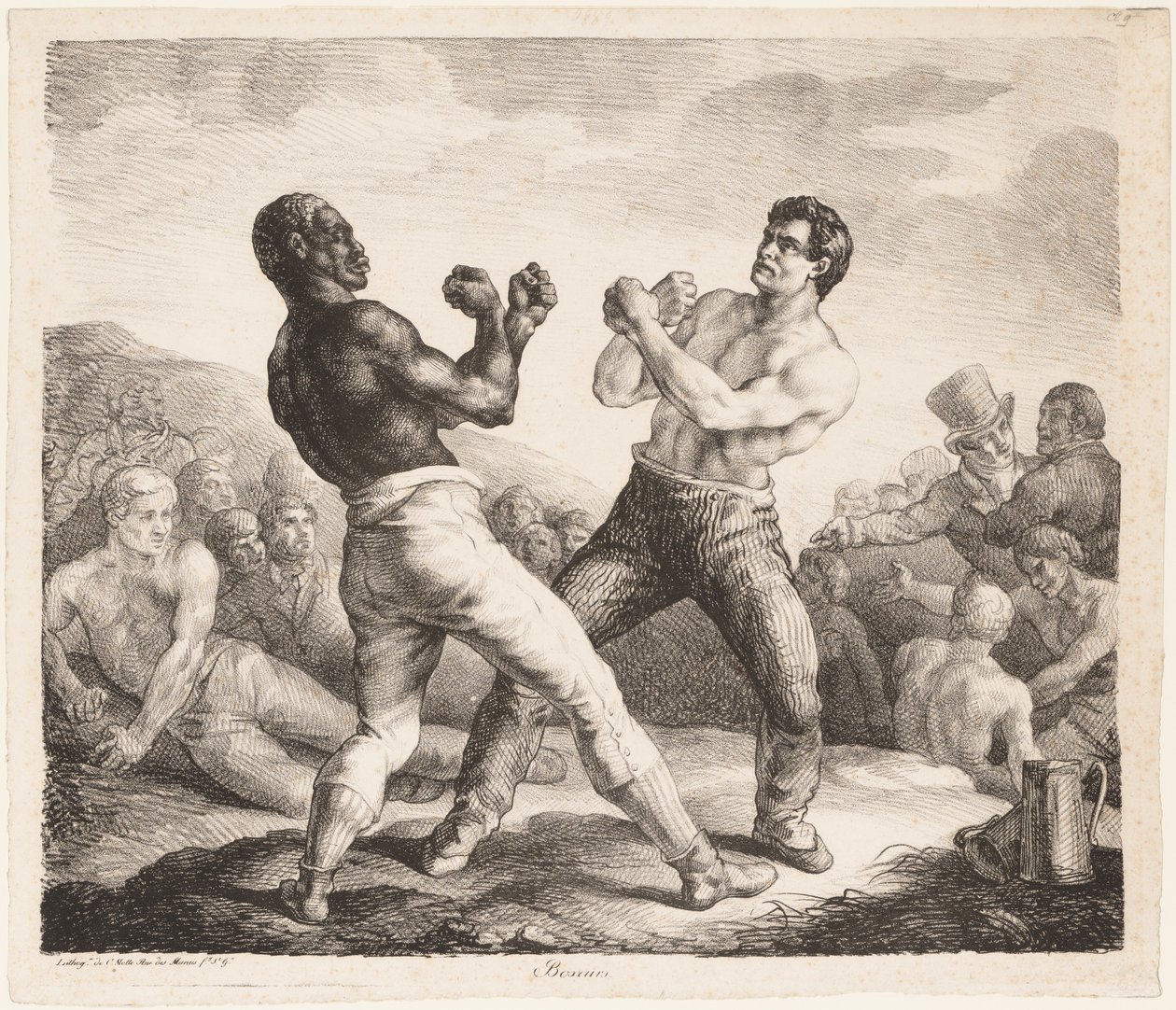 Boksereita tekijältä Theodore Gericault
