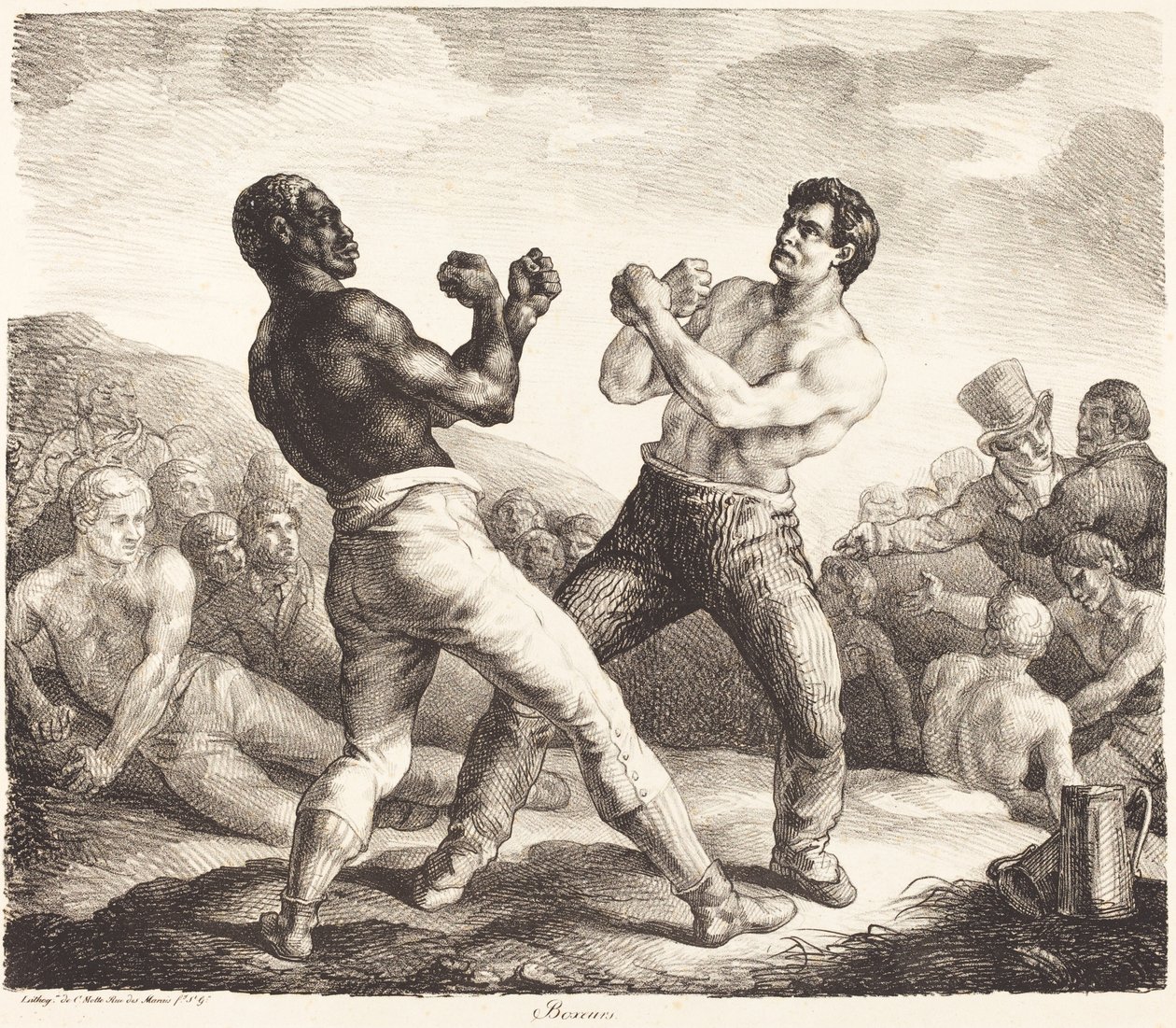 Boxeurs (The Boxers) tekijältä Theodore Gericault