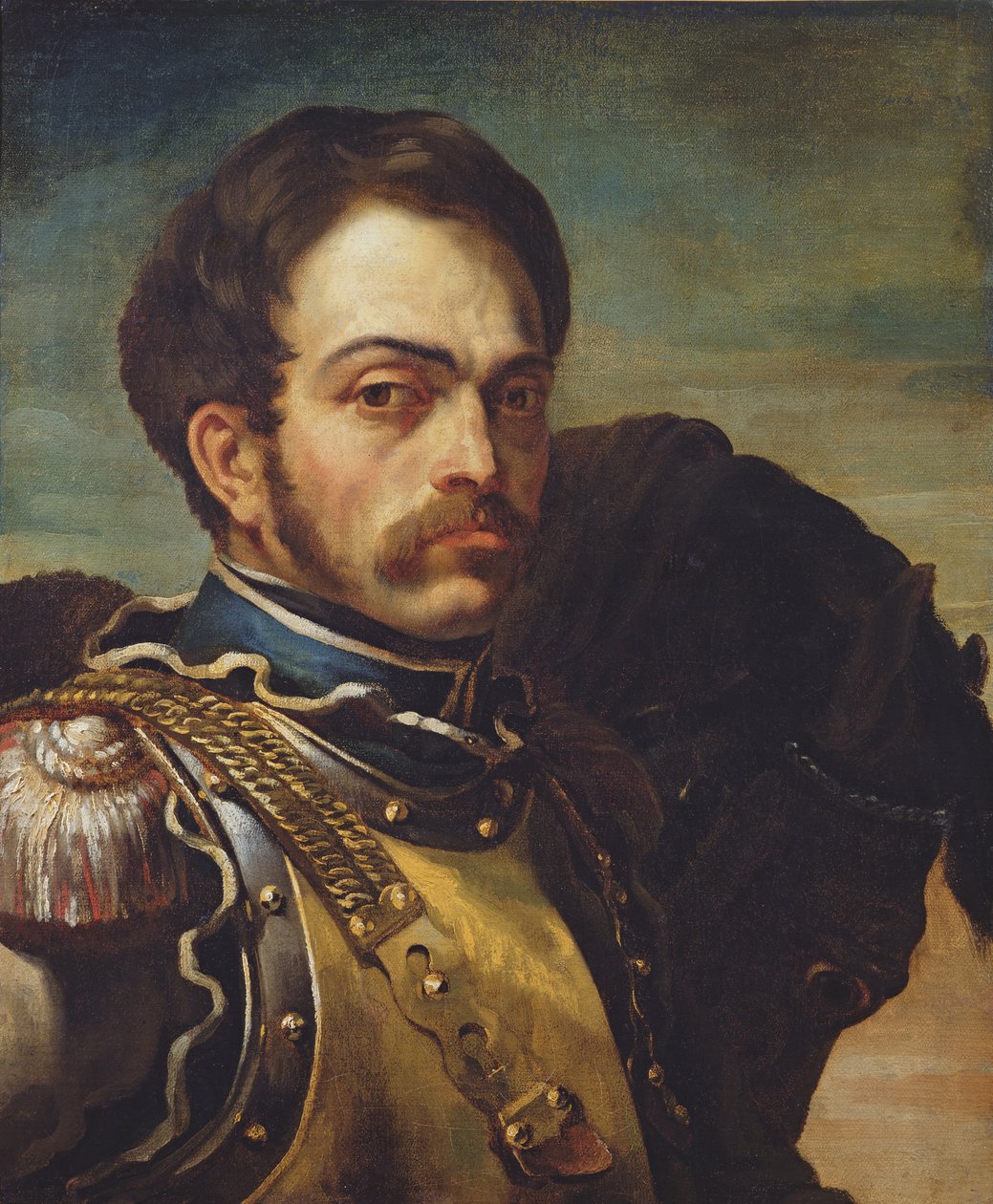 Karabinieeriupseeri hevosensa kanssa, noin 1814 tekijältä Theodore Gericault