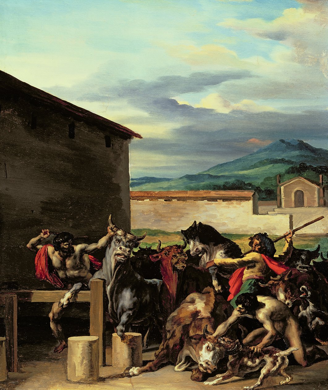 Nautamarkkinat tekijältä Theodore Gericault