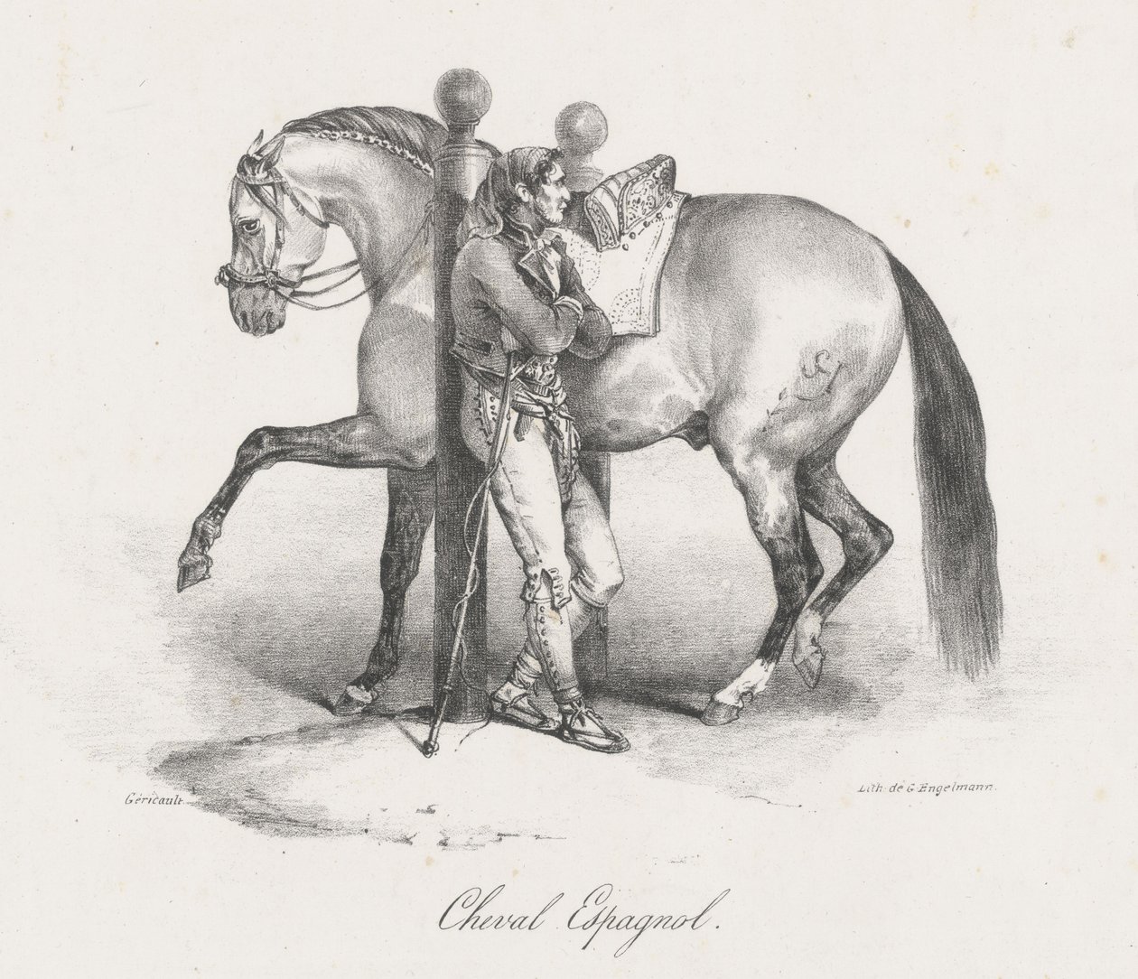 Espanjalainen hevonen (A Spanish Horse) tekijältä Theodore Gericault