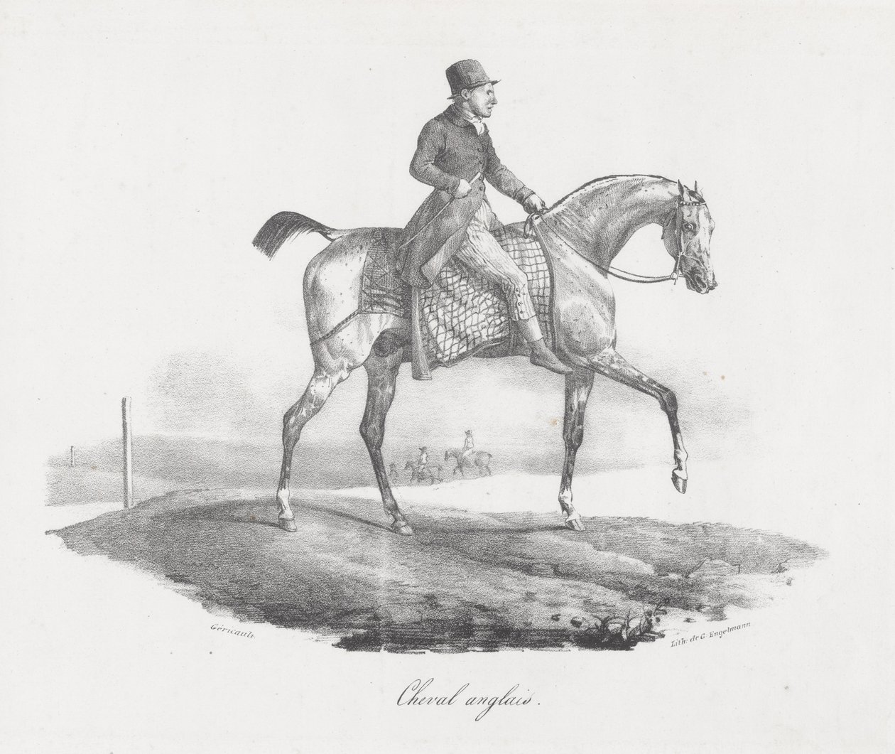 Englantilainen hevonen (An English Horse) tekijältä Theodore Gericault
