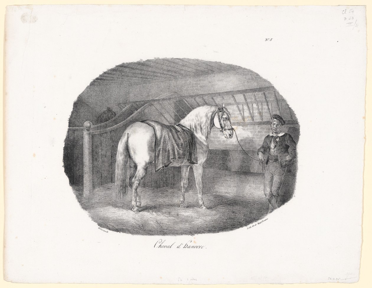 Hannoverilainen hevonen (A Hanoverian Horse) tekijältä Theodore Gericault