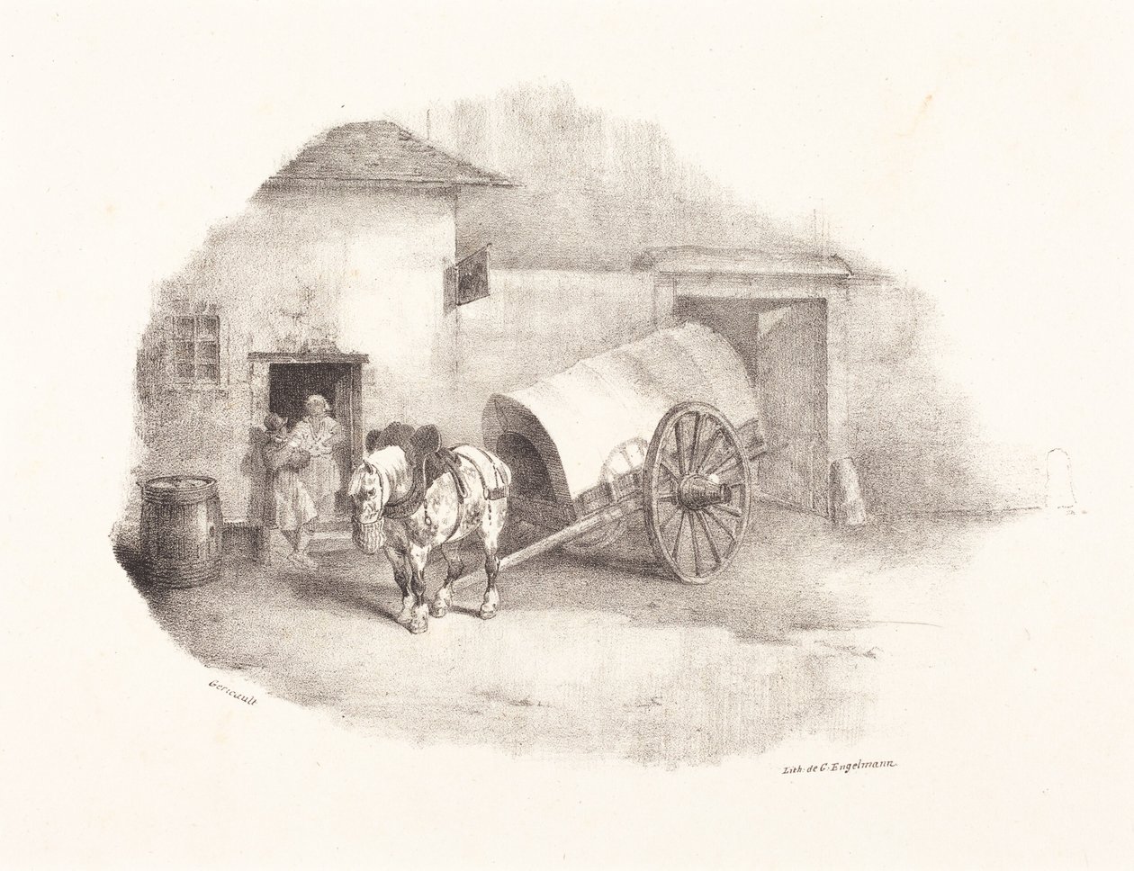 Limonsista tuotu kuormahevonen tekijältä Theodore Gericault