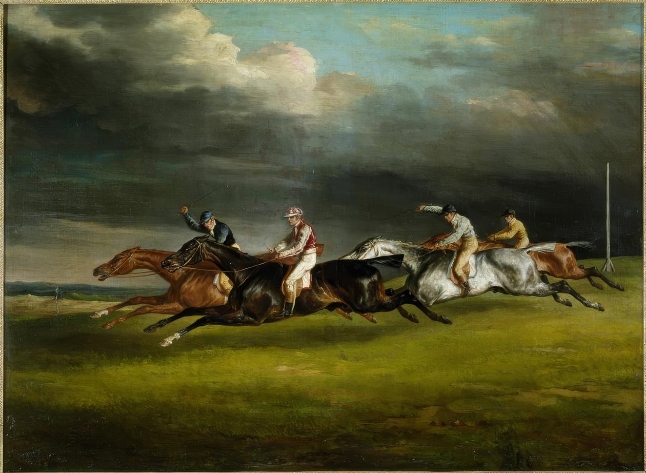 Course de chevaux (Le derby de 1821 à Epsom tekijältä Theodore Gericault