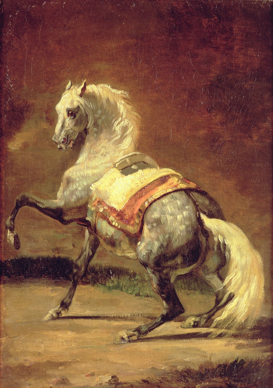 Kirjallinen harmaa hevonen tekijältä Theodore Gericault