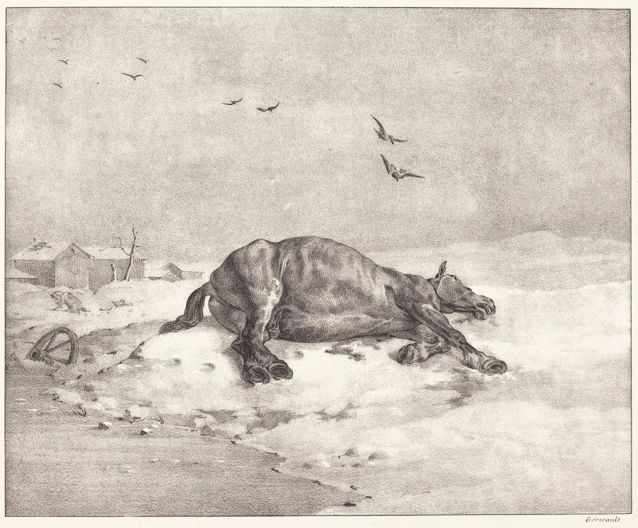 Kuollut hevonen tekijältä Theodore Gericault