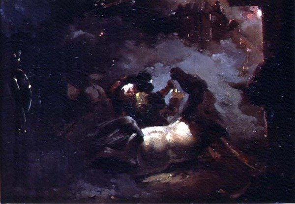 Jakso Egyptin kampanjasta (öljy paperille) tekijältä Theodore Gericault