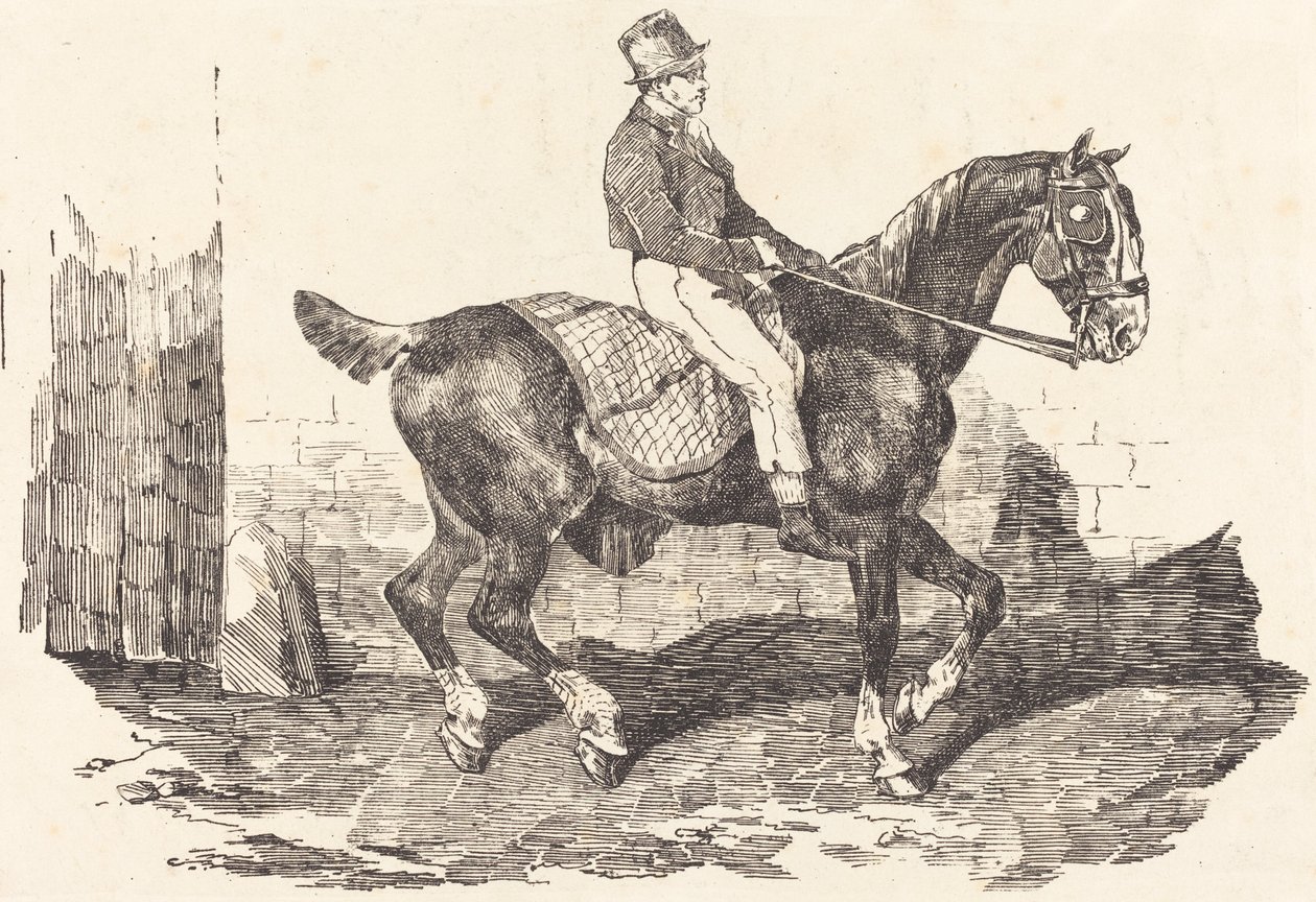 Sulhanen kiinnitetty vaunuhevoseen tekijältä Theodore Gericault