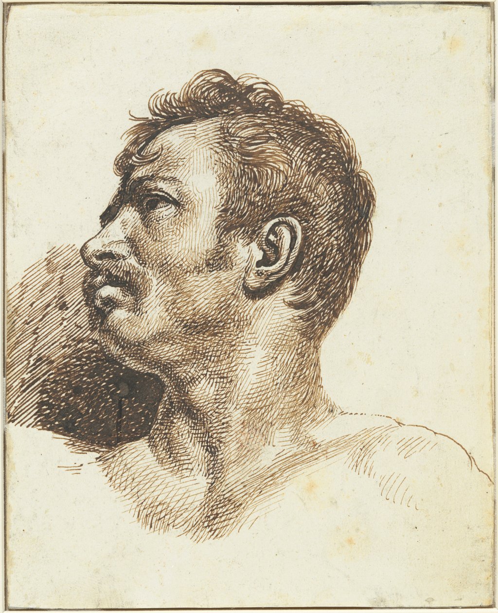 Miehen pää [etupuoli] tekijältä Theodore Gericault