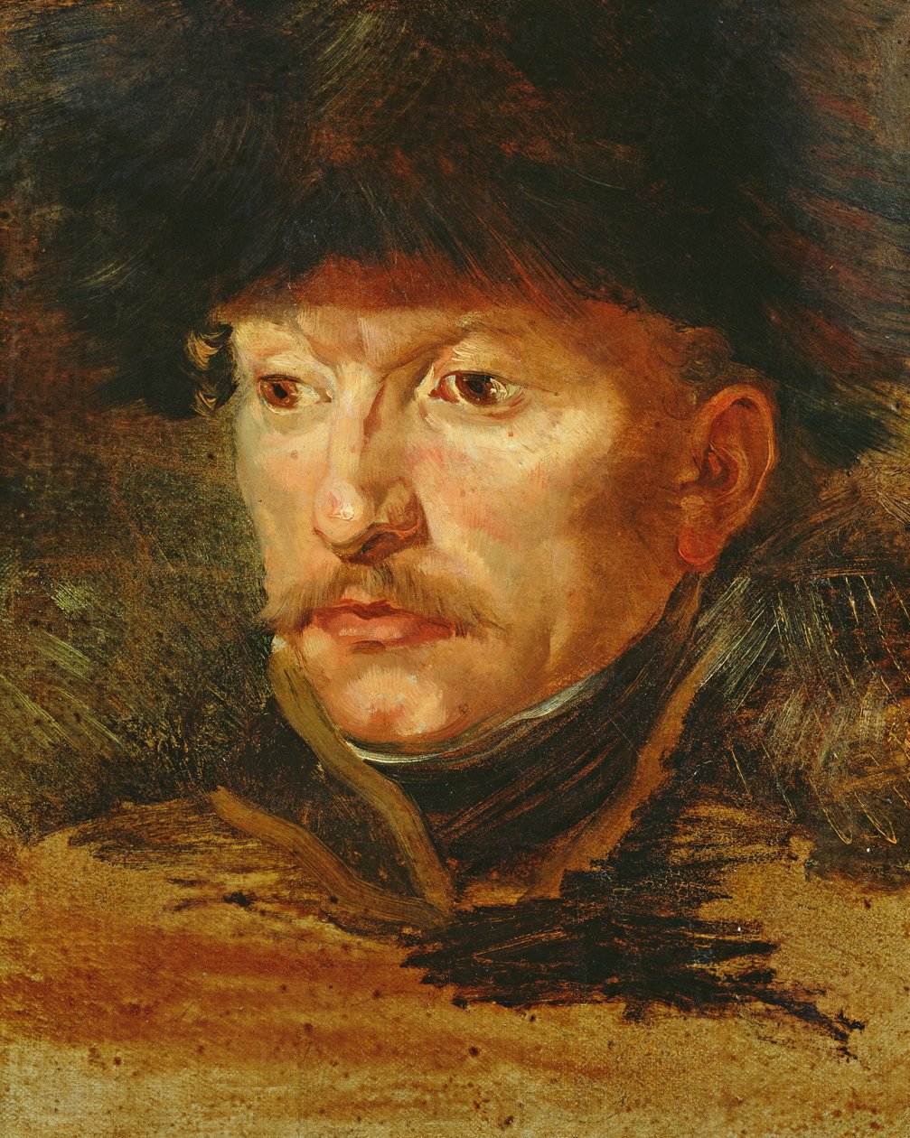 Ratsumiehen päällikkö (luutnantti Dieudonnen muotokuva), n. 1812 tekijältä Theodore Gericault