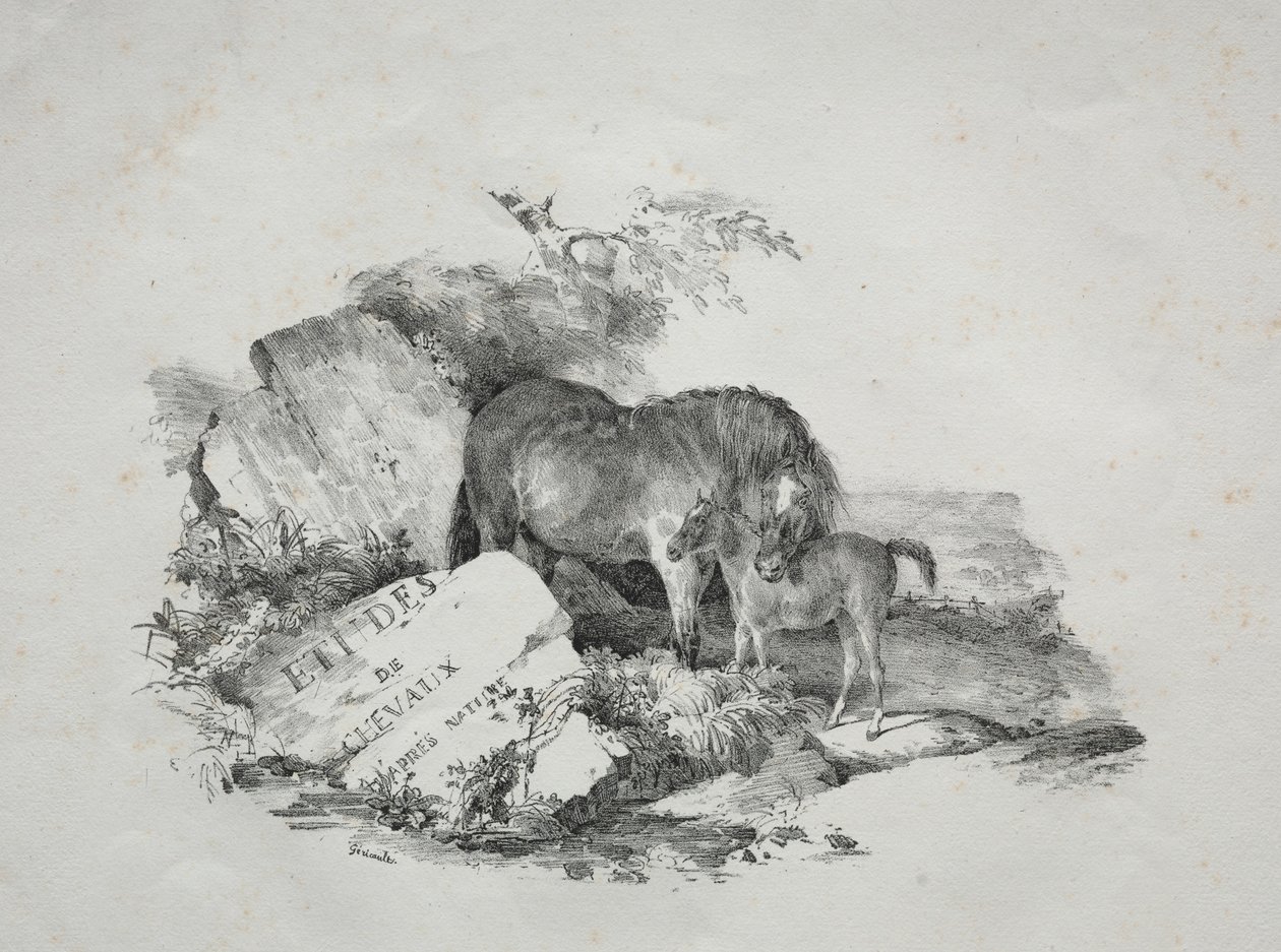Tamma ja sen varsa. tekijältä Theodore Gericault