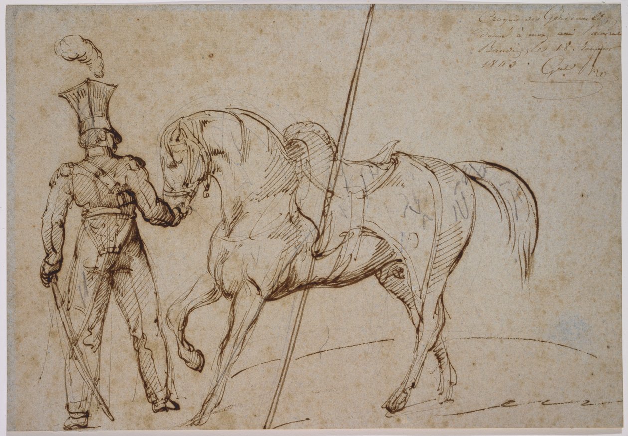 Lancer ja hevonen tekijältä Theodore Gericault