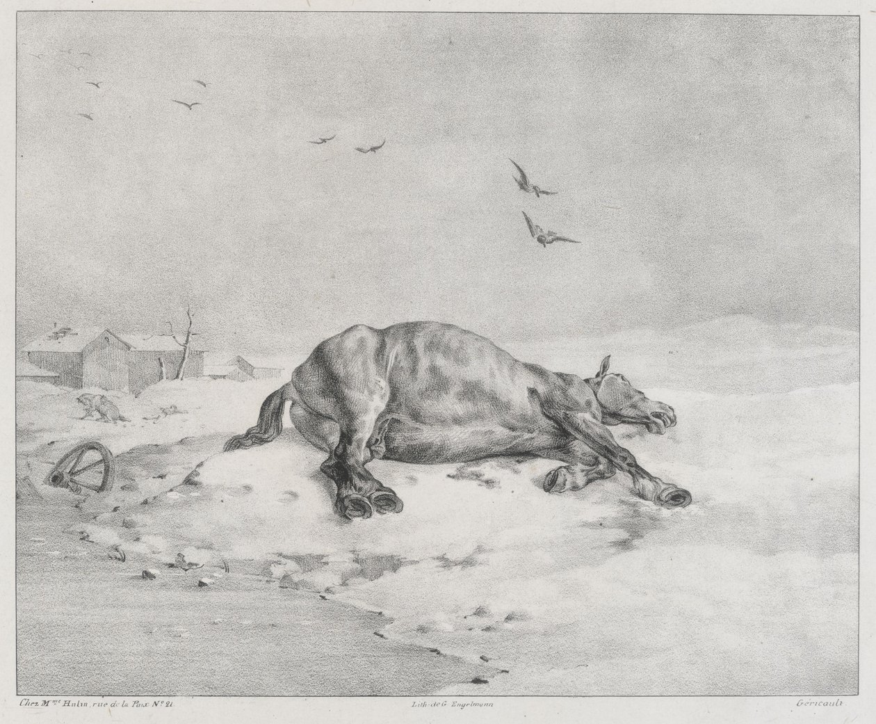 Kuollut hevonen (The Dead Horse) tekijältä Theodore Gericault