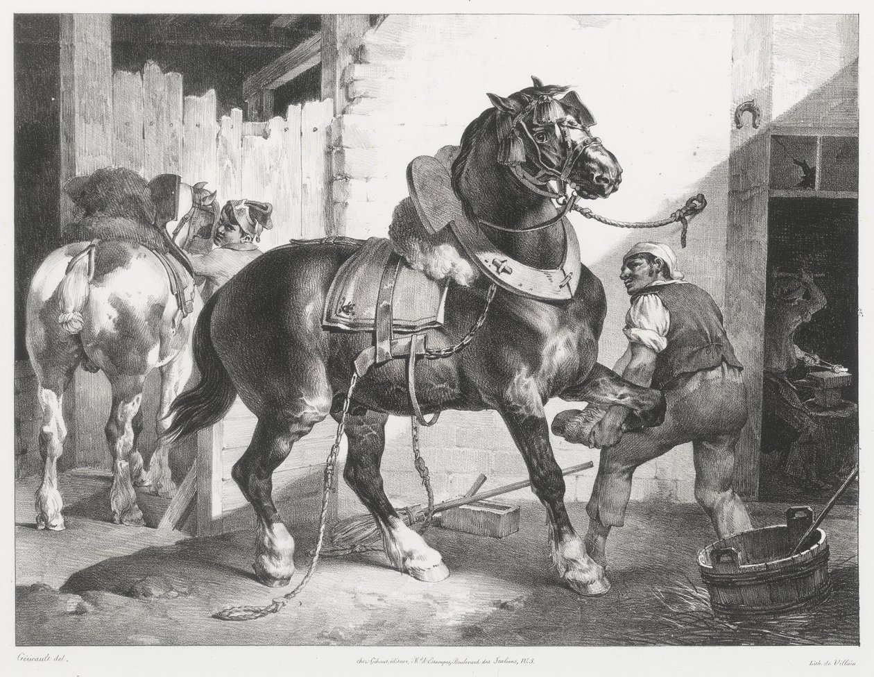Ranskalainen kengittäjä (The French Blacksmith) tekijältä Theodore Gericault