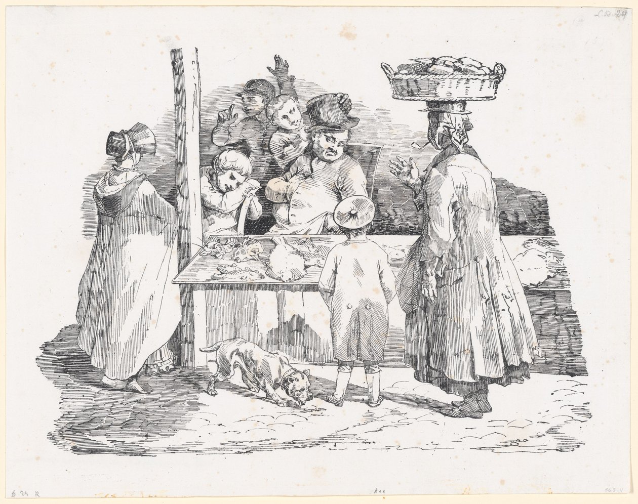 Nukkuva kalakauppias (The Sleeping Fishmonger) tekijältä Theodore Gericault