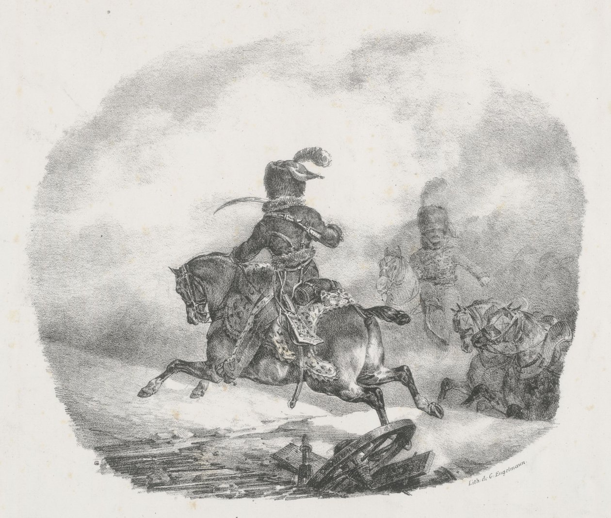 Keisarillisen kaartin kevyen tykistön upseeri (Light Artillery Officer of the Imperial Guard) tekijältä Theodore Gericault
