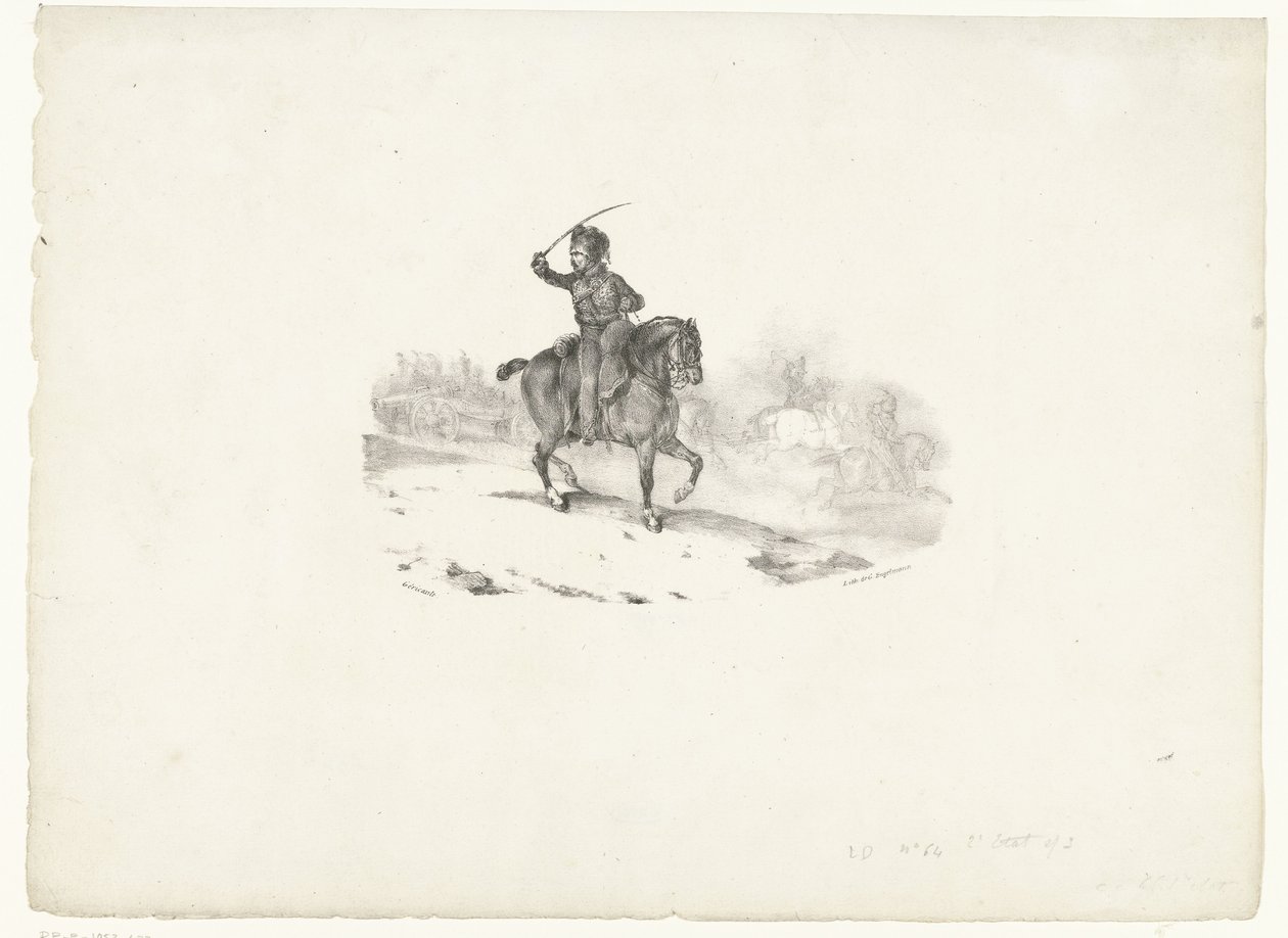 Tykistöupseeri tekijältä Theodore Gericault