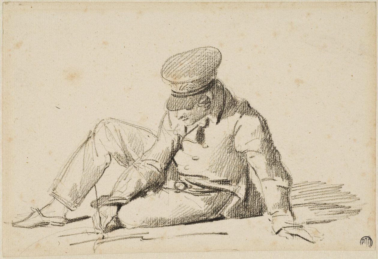 Poika, joka piirtää kadulla tekijältä Theodore Gericault