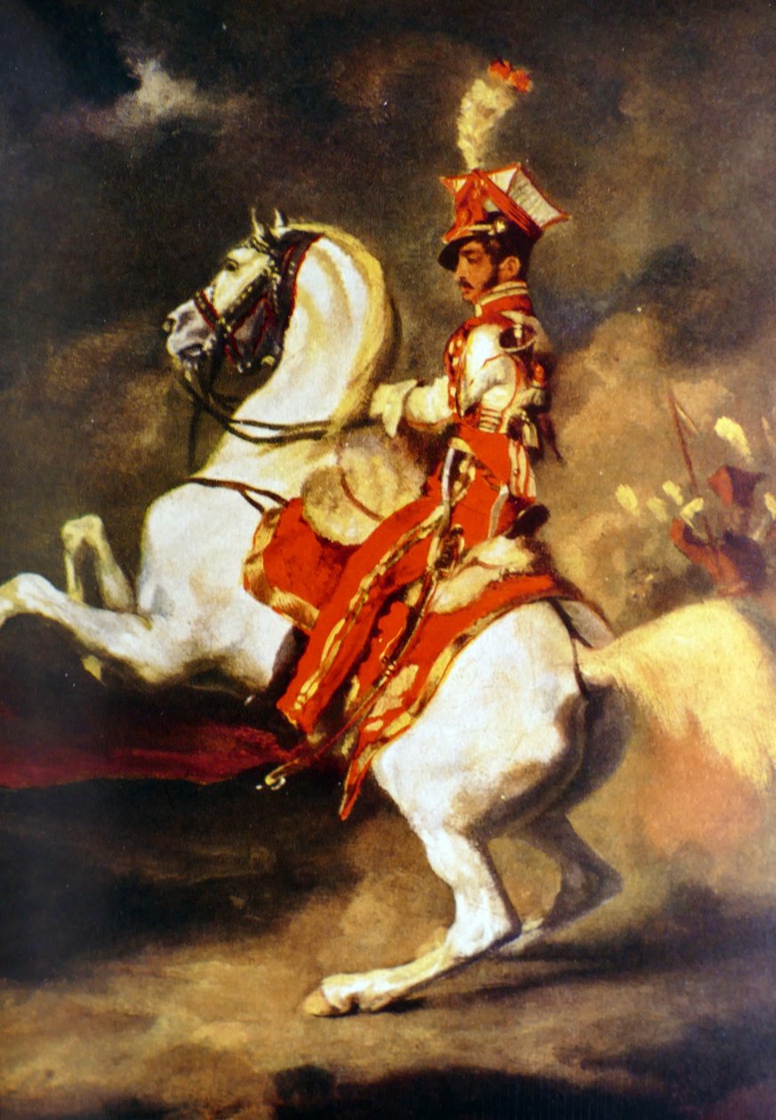 Puolalainen trumpetisti 1813-14 (maalaus) tekijältä Theodore Gericault