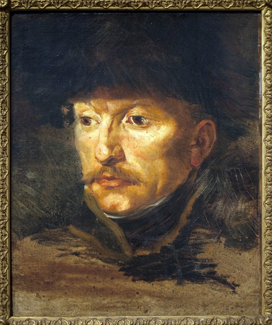 Luutnantti Dieudonnen muotokuva. maalaus Theodore Gericault (1794-1824), öljy kankaalle, noin 1812. Ranskan taide tekijältä Theodore Gericault