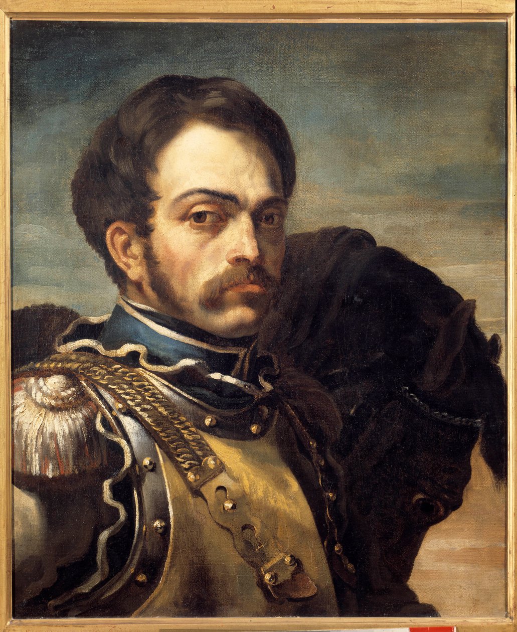 Karabinieriupseerin muotokuva. Theodore Gericaultin (1791-1824) maalaus tekijältä Theodore Gericault