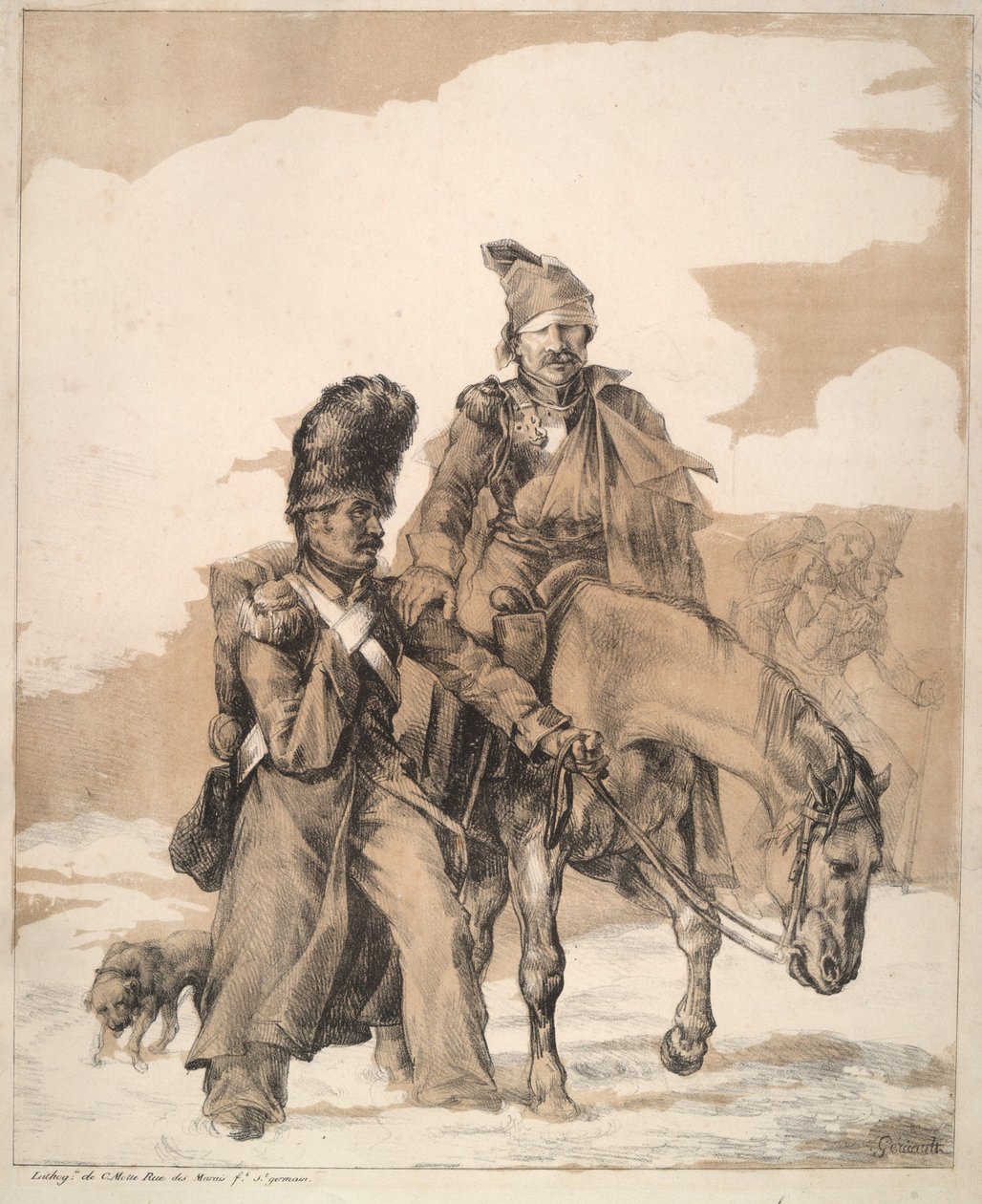 Paluu Venäjältä (Return from Russia) tekijältä Theodore Gericault