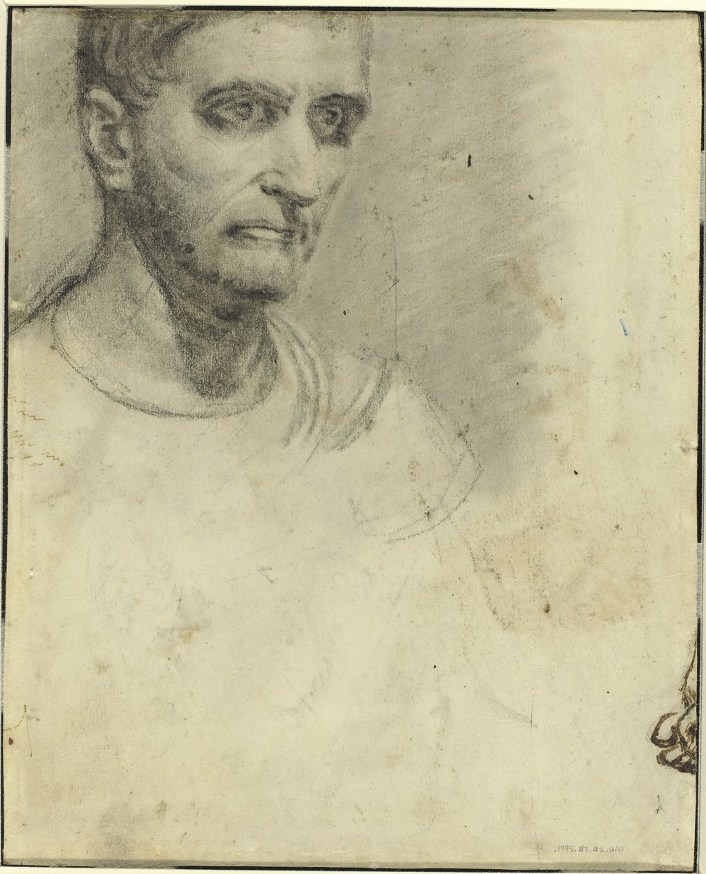 Tutkimus miehestä [kääntöpuoli] tekijältä Theodore Gericault