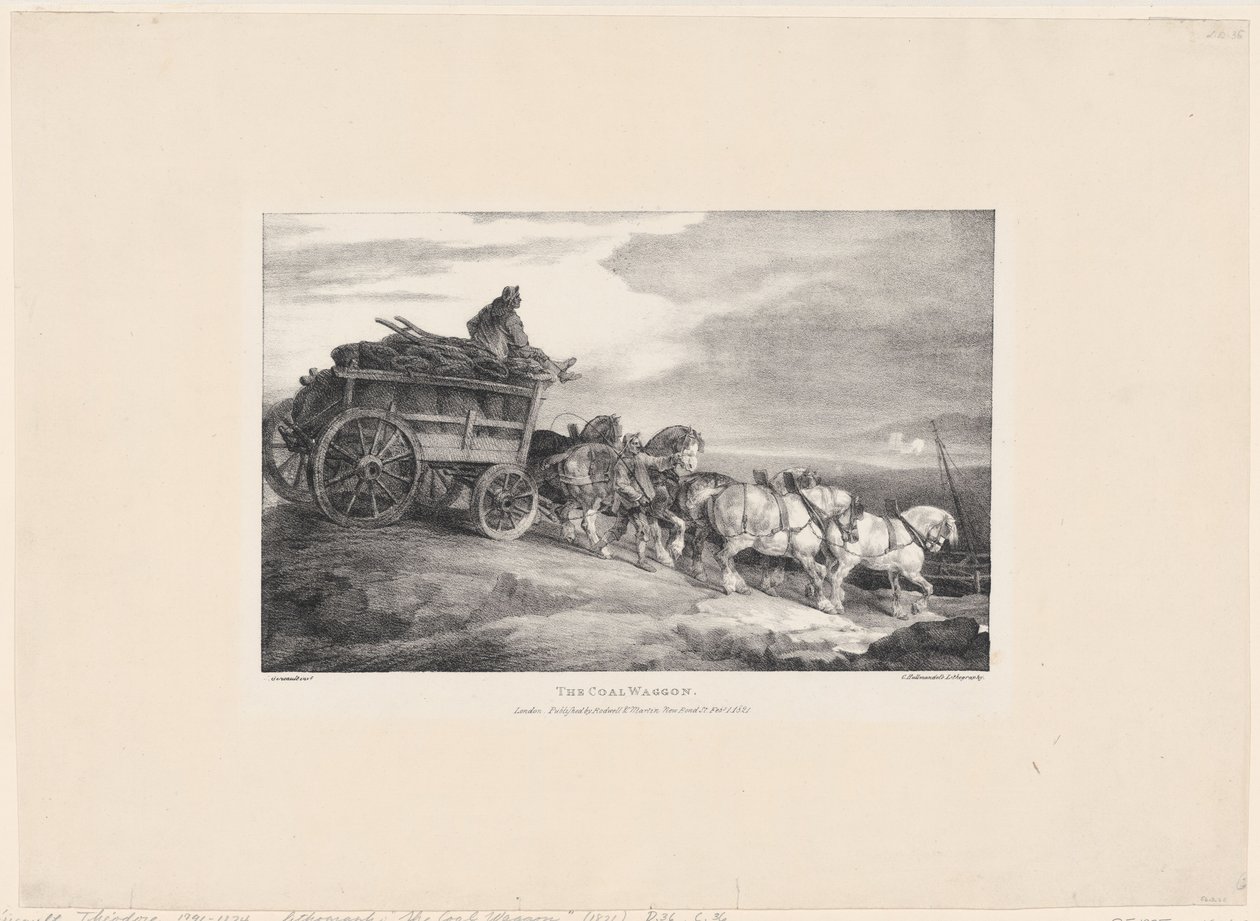 Hiilivaunu tekijältä Theodore Gericault