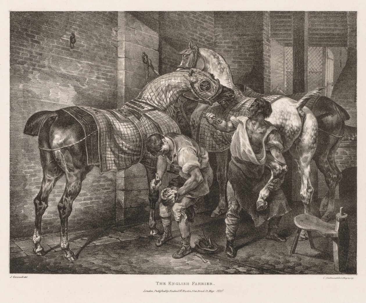 Englantilainen Farrier tekijältä Theodore Gericault