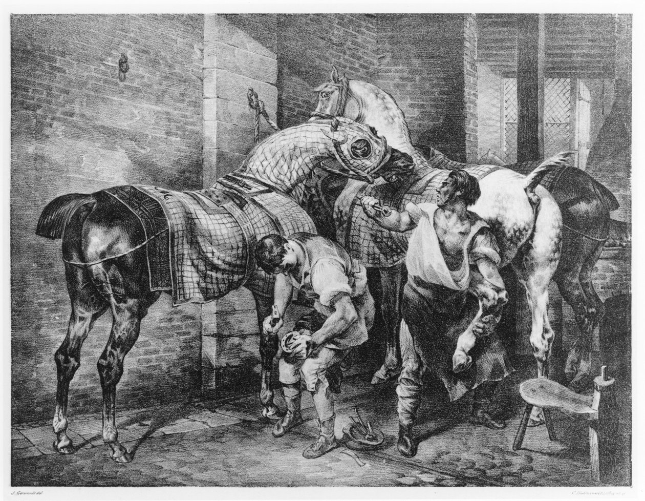 Englantilainen kengittäjä tekijältä Theodore Gericault