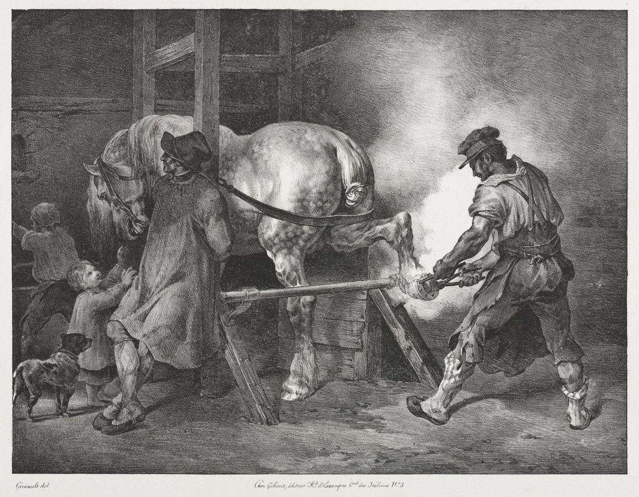 Flaamilainen seppä tekijältä Theodore Gericault