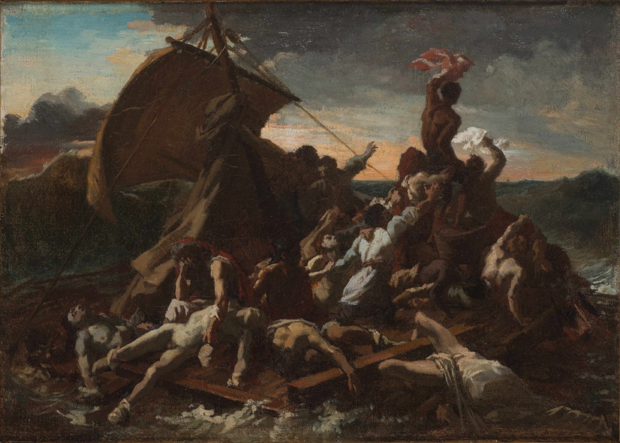 Medusan lautta Medusan lautta. Neljäs luonnos. tekijältä Theodore Gericault