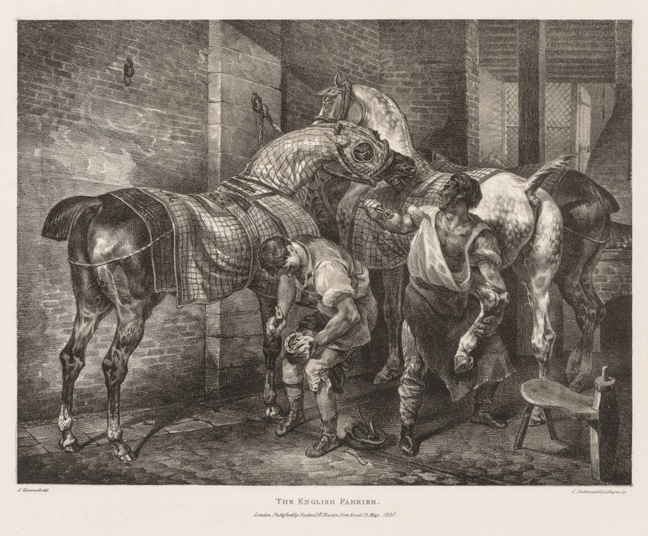 Erilaisia ​​aiheita elämästä ja kivestä: Englantilainen farrier tekijältä Theodore Gericault