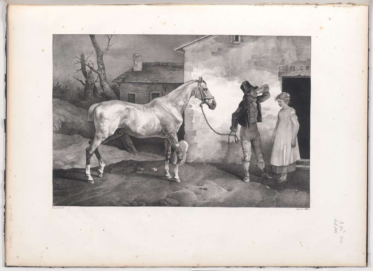 Vanha hevonen majatalon ovella (An Old Horse at the Door of an Inn) tekijältä Theodore Gericault