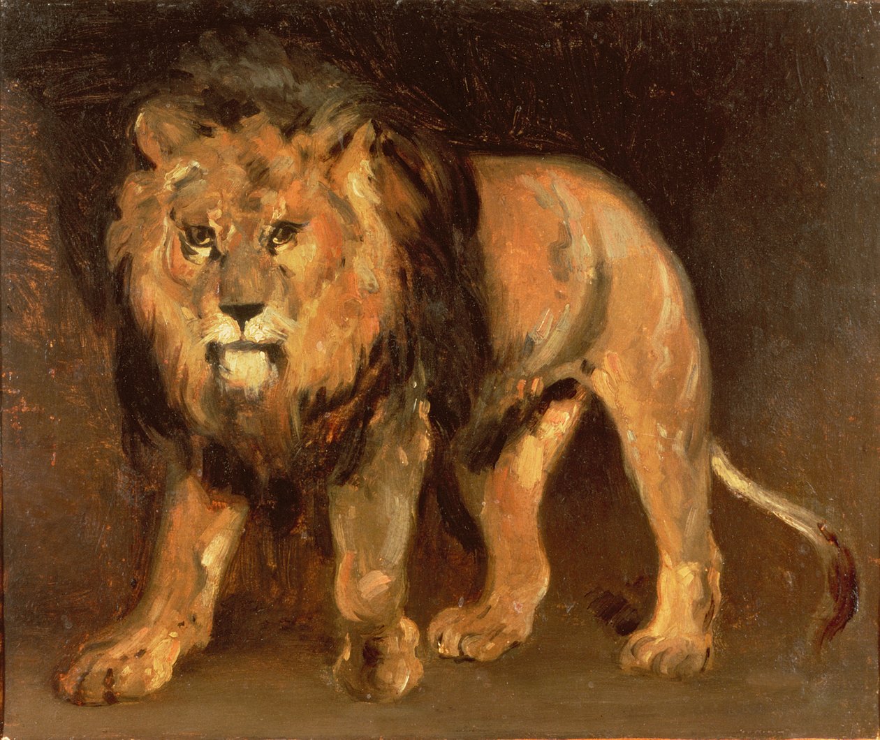 Kävelevä leijona tekijältä Theodore Gericault