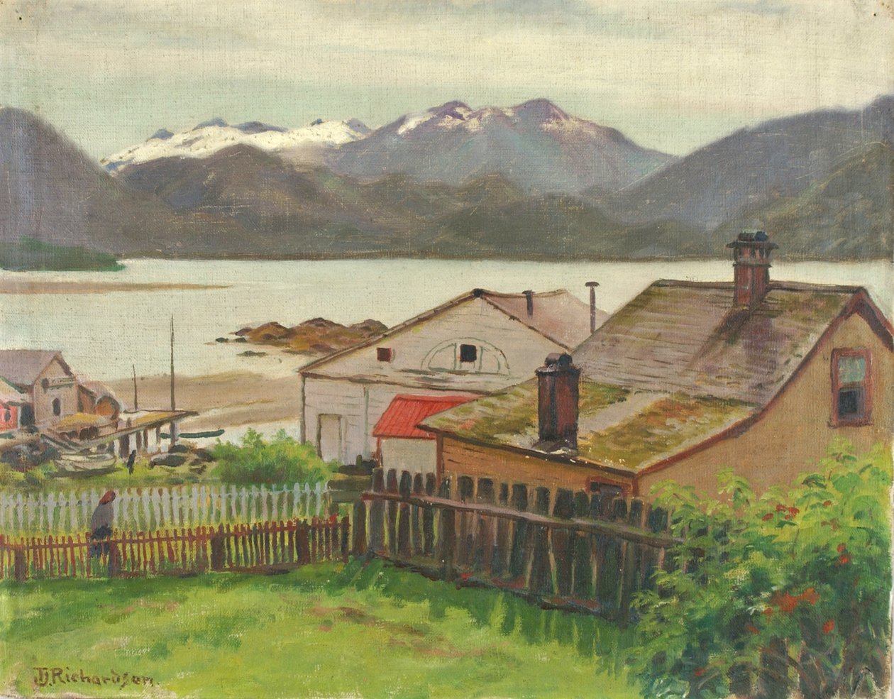Vanhassa kaupunginosassa, Sitkassa, 1900. tekijältä Theodore J. Richardson