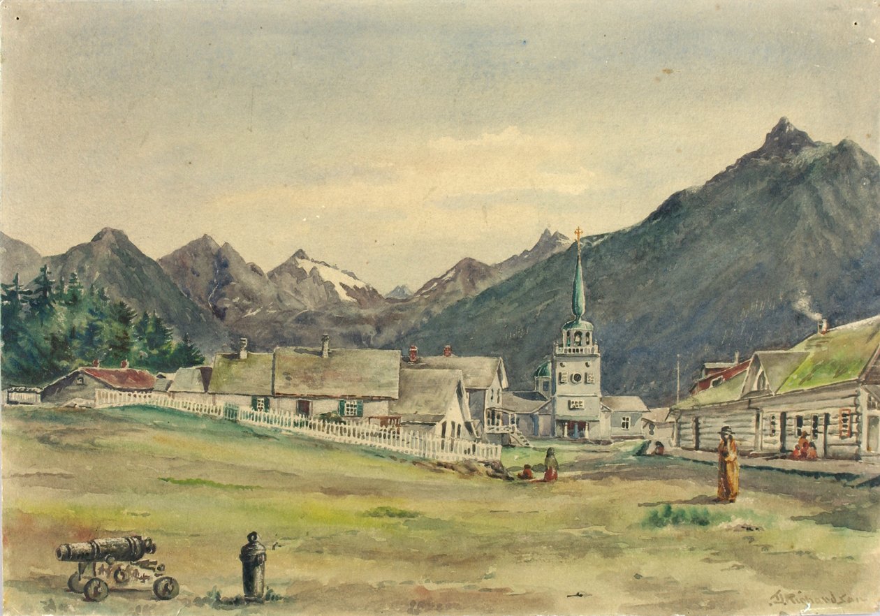 Lincoln Street, Sitka, 1887. tekijältä Theodore J. Richardson