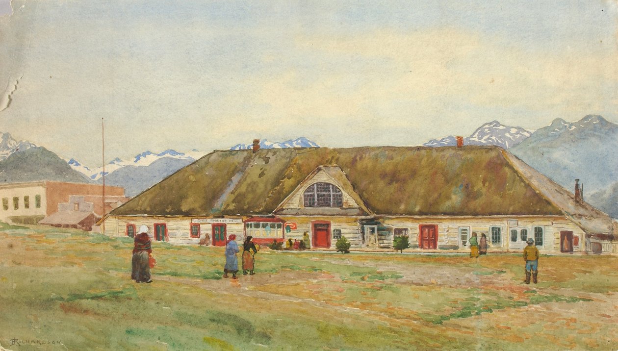 Vanha venäläinen kauppapaikka, Sitka tekijältä Theodore J. Richardson