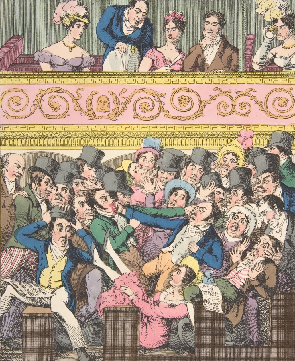 Teatteri nautinnot, levy 2: Kilpailee paikasta, n. 1835. tekijältä Theodore Lane
