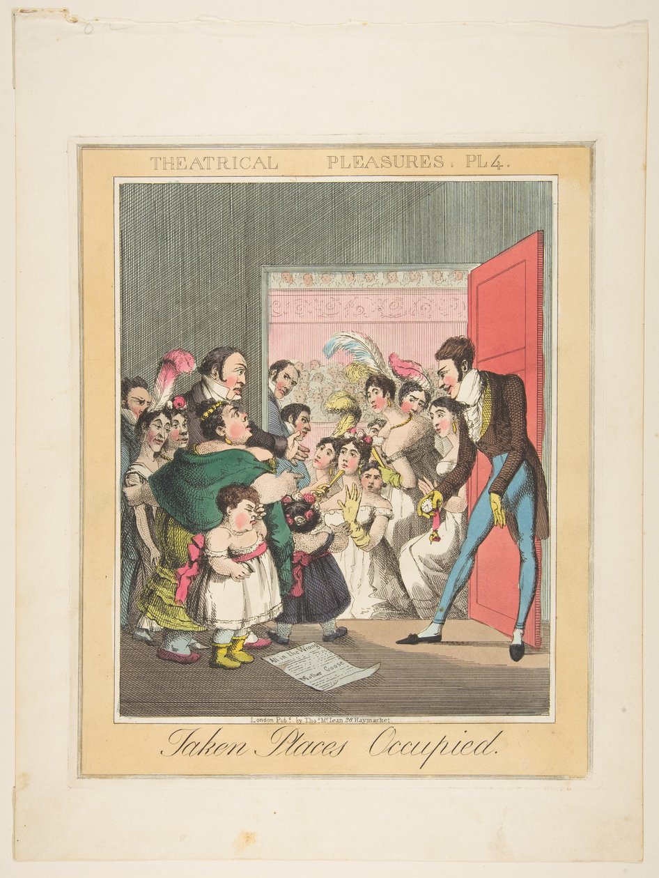 Teatteri nautinnot, levy 4: Taken Places Occupied, n. 1835. tekijältä Theodore Lane