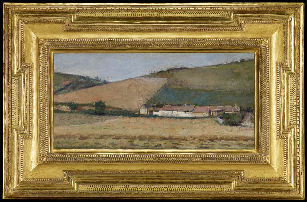 Maatila kukkuloiden keskellä, Giverny tekijältä Theodore Robinson