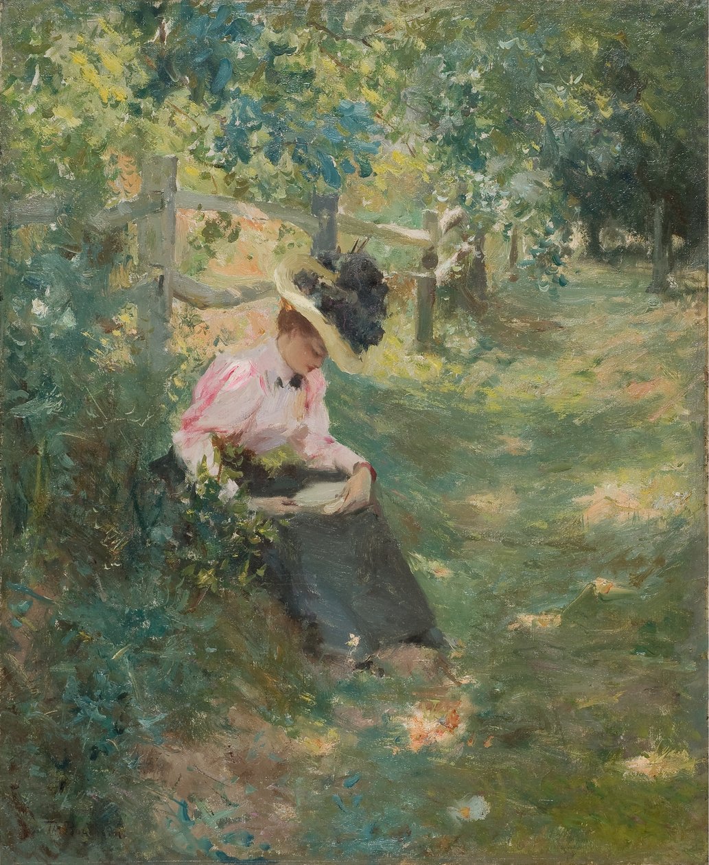The Lane 1893 (Öljy kankaalle) tekijältä Theodore Robinson