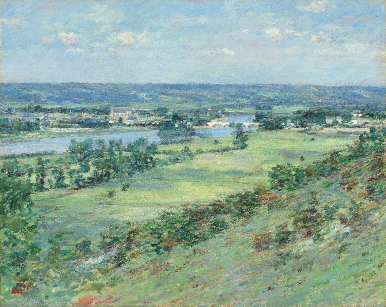 Seinen laakso Givernyn kukkuloilta tekijältä Theodore Robinson