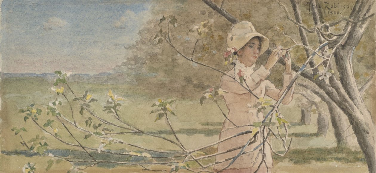 Vihreiden omenapuunoksien alla tekijältä Theodore Robinson