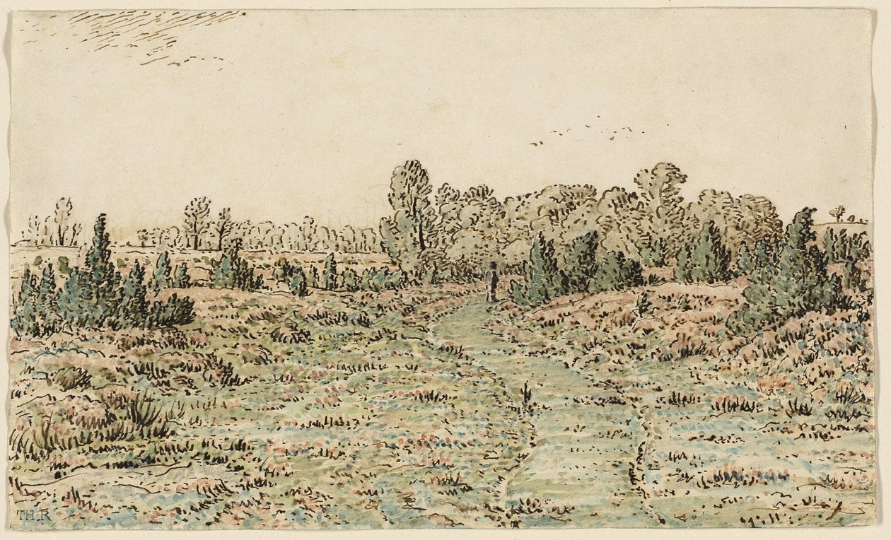 Kävelypolku Barbizonnièresissa tekijältä Theodore Rousseau